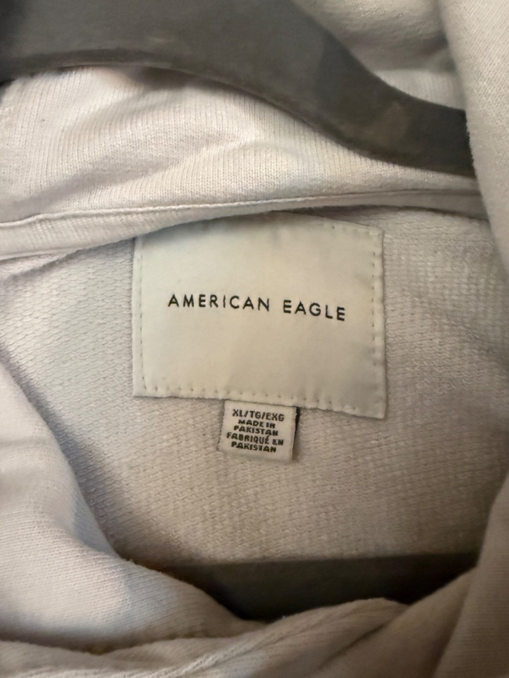 Mens XL American Eagle light grey hoodie - Picture 4 of 6